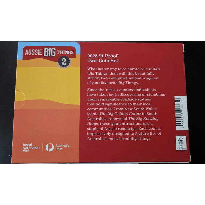 Aussie Big Things 2 - 2025 $1 Two Coin Proof Set
