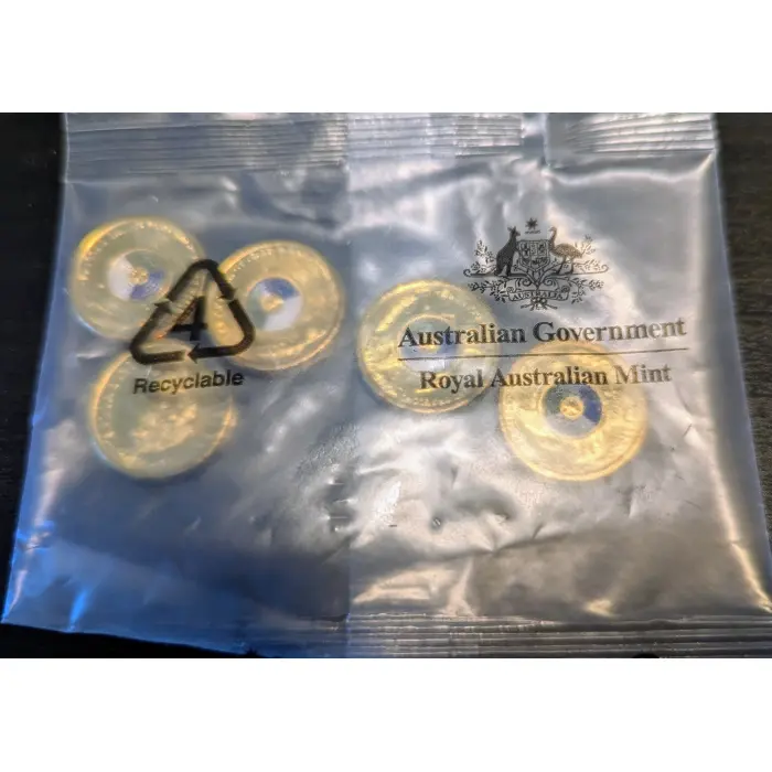 2020 $2 "75 Years End of World War II" RAM bag of 5