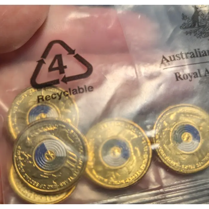 2020 $2 "75 Years End of World War II" RAM bag of 5