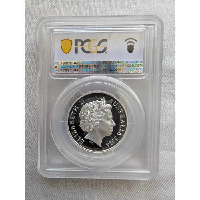  2014 $1 Mob of Roos 30th Ann. 1oz Silver High Relief Proof Coin  PR69 #52673076