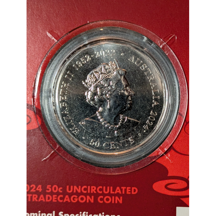 2025 Lunar series Year of the Dragon 50c 