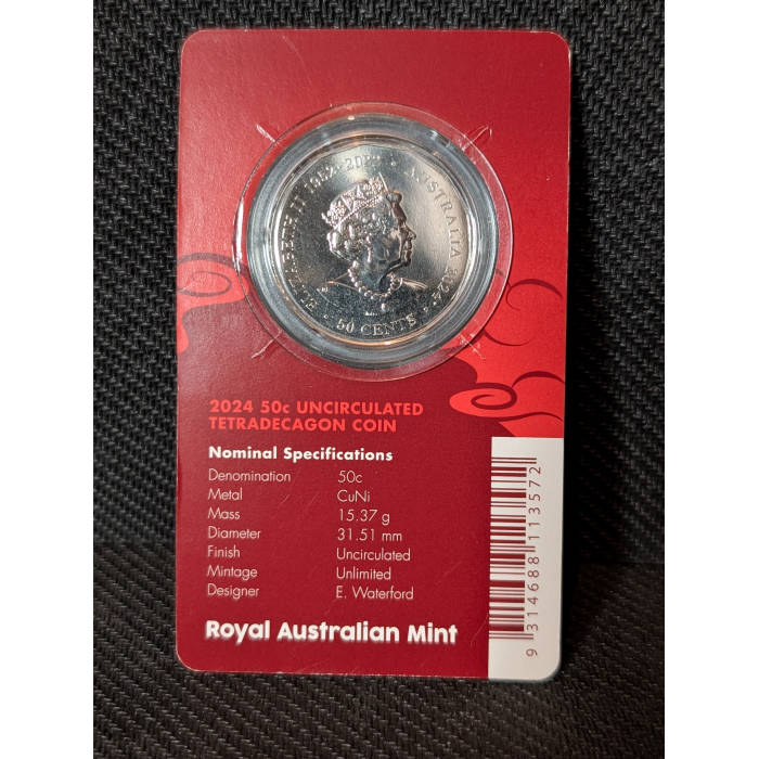 2025 Lunar series Year of the Dragon 50c 
