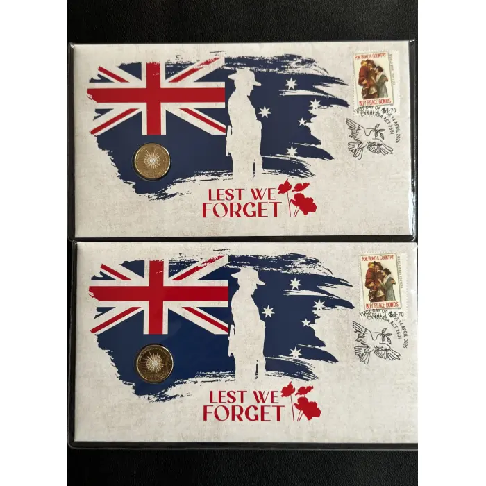 2 X 2026 $2 Lest We Forget DAWN Service PNC