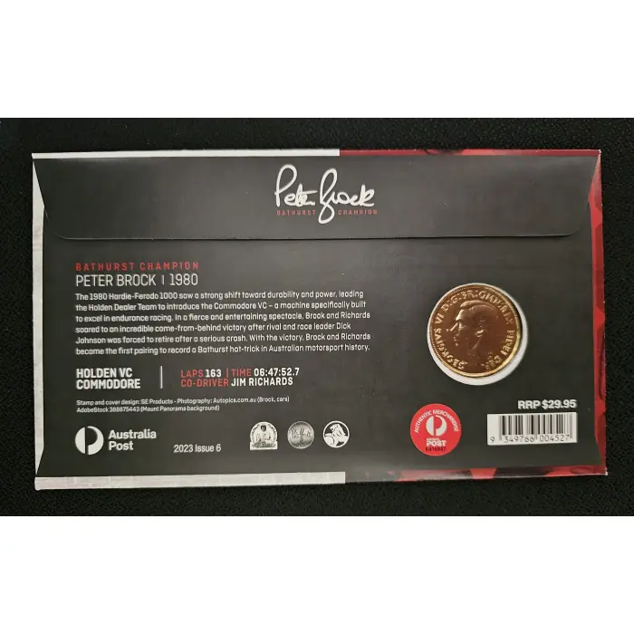 Peter Brock 1980 Bathurst Victories PNC - Limited Edition #0218/2500