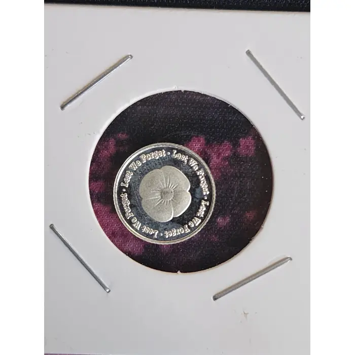 1g fine silver poppy