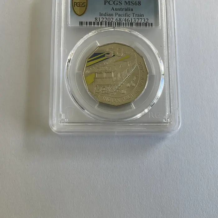 2020 50c Indian Pacific Train PCGS MS68 