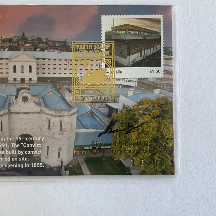 2025 PNC Fremantle Prison Perth Stamp Show Day 1 Limited Ed #179/300