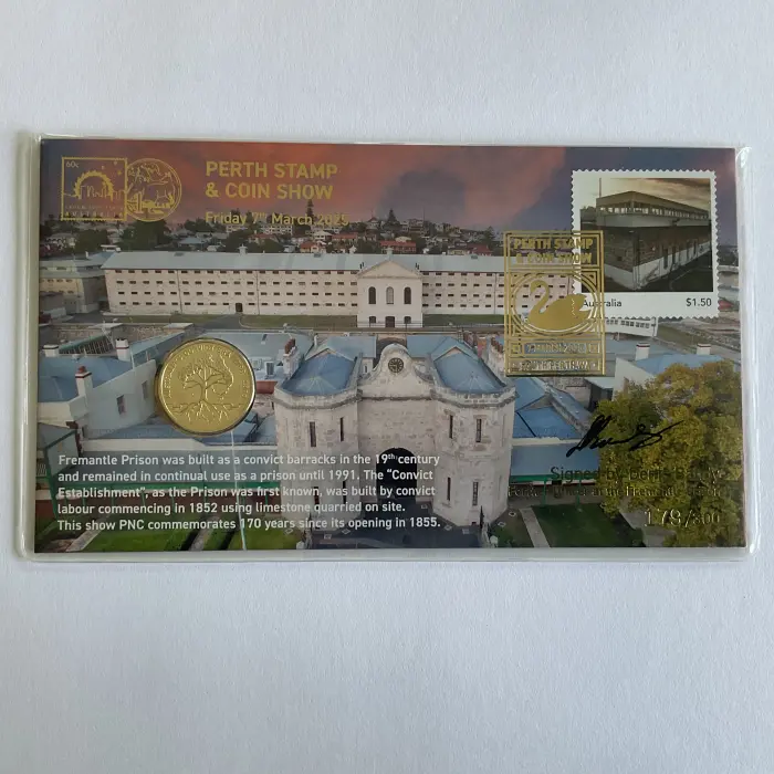 2025 PNC Fremantle Prison Perth Stamp Show Day 1 Limited Ed #179/300