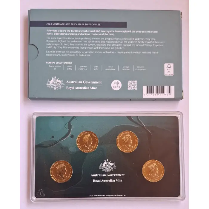 2023 $1 Creatures Of The Deep 'Privy' Year Set