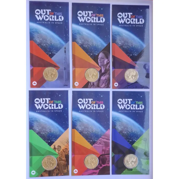 2024 $1 Out Of This World- Australia In Space - 'Aus Map' Counterstamp Set