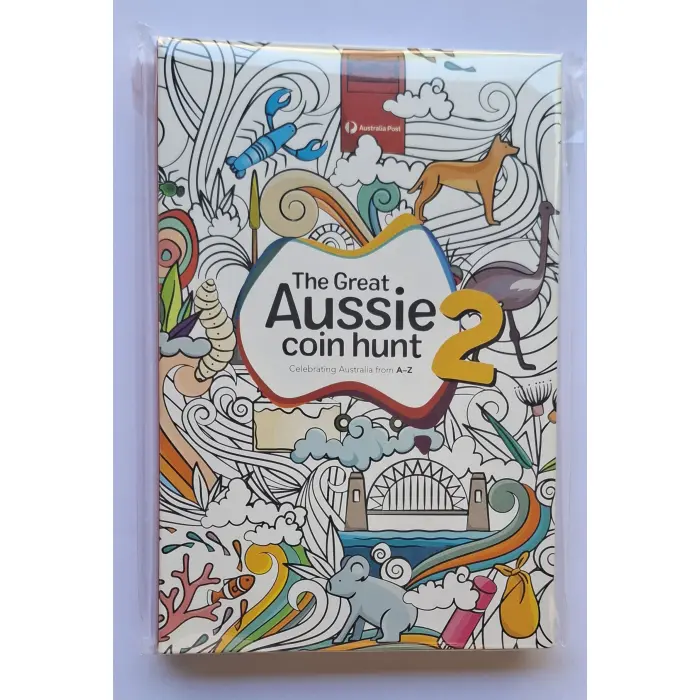 2021 $1 The Great Aussie Coin Hunt 2 Complete UNC 26-Coin Folder