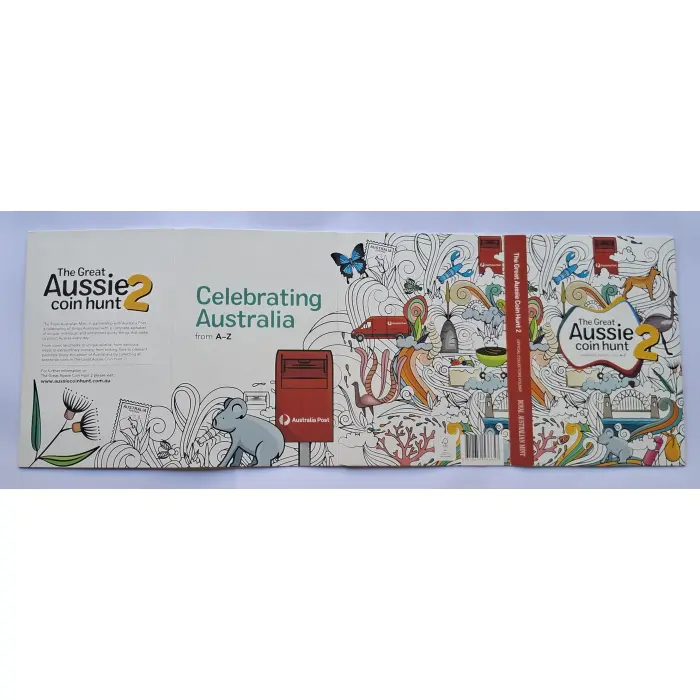 2021 $1 The Great Aussie Coin Hunt 2 Complete UNC 26-Coin Folder