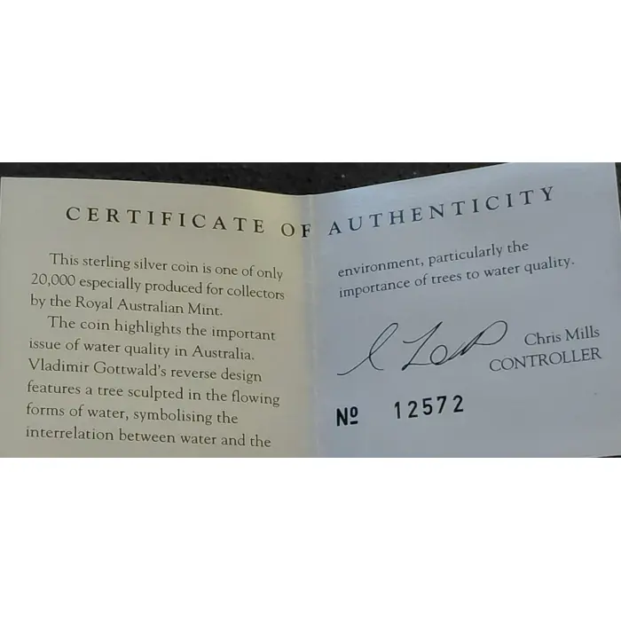 Landcare - 1993 One Dollar Silver Proof - Royal Australia Mint