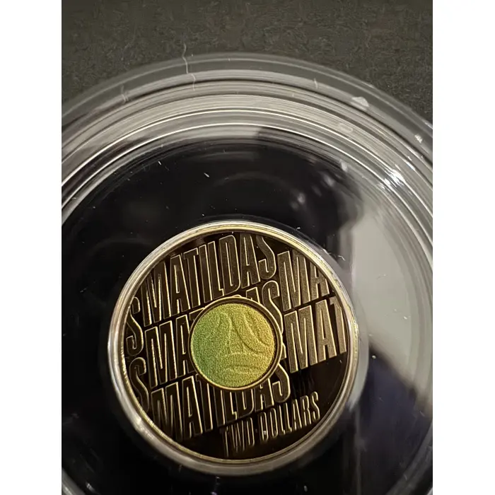 2026 MATILDAS $2 COLOURED PROOF COIN + 2026 $2 “C” uncirculated card