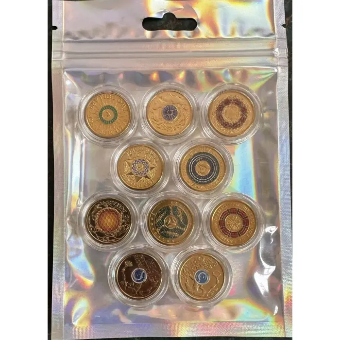 10 x $2 Uncirculated Coins in Premium capsules