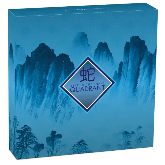 2025 Lunar Year of the Snake Quadrant Silver $1 4-Coin Set 4x1oz 99.99