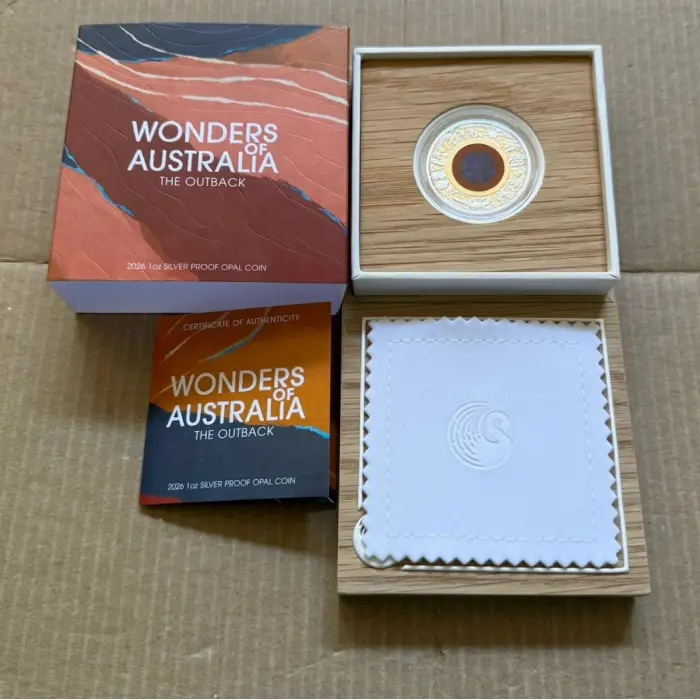 2026 Wonders of Australia - The Outback Opal 1oz Silver Proof Coin