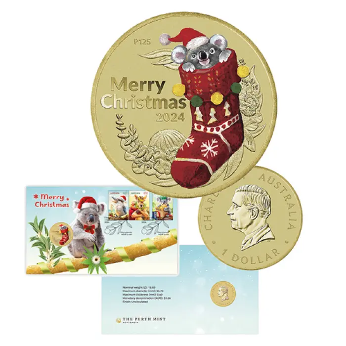 2024 $1 Perth mint Merry Christmas PNC 