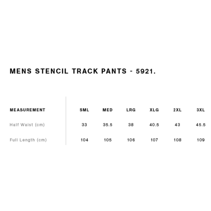 STENCIL TRACK PANTS