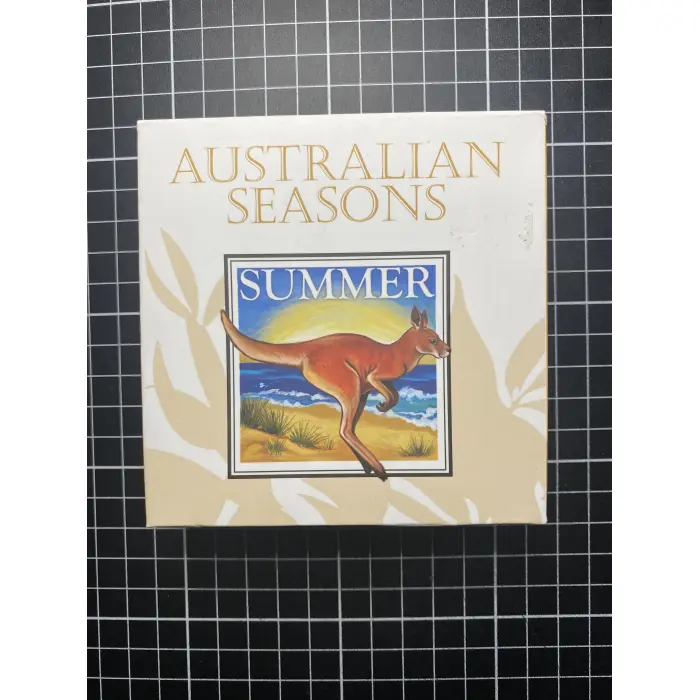 1 Oz 2013 Perth Mint Australian Seasons - Summer $1 Fine Silver Proof square coi
