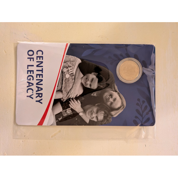 2023 Carded 'Centenary of Legacy' $1 Coin on Card