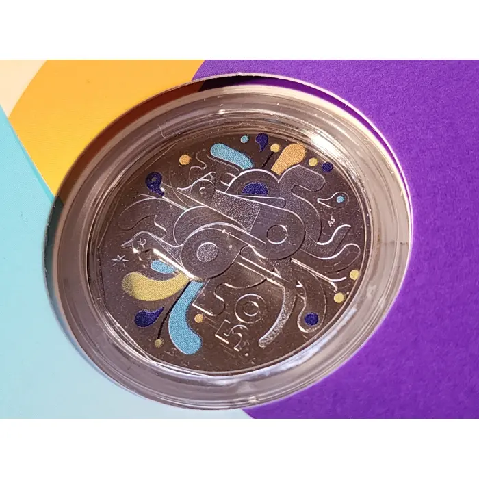 2025 50c Celebrations Coloured Uncirculated 