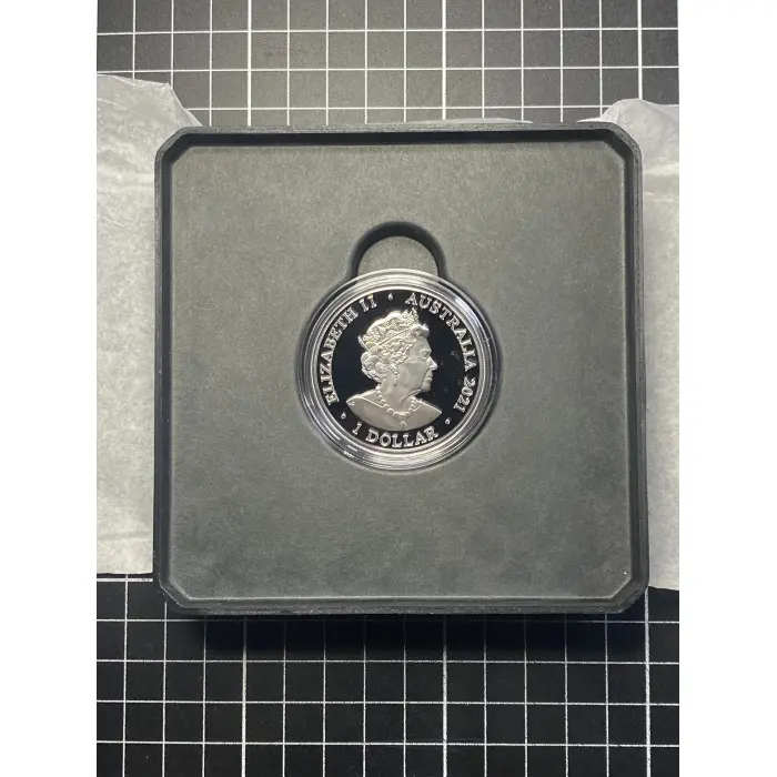1 Oz 2021 RAM Kangaroo Series - Outback Majesty $1 Fine Silver Proof coin