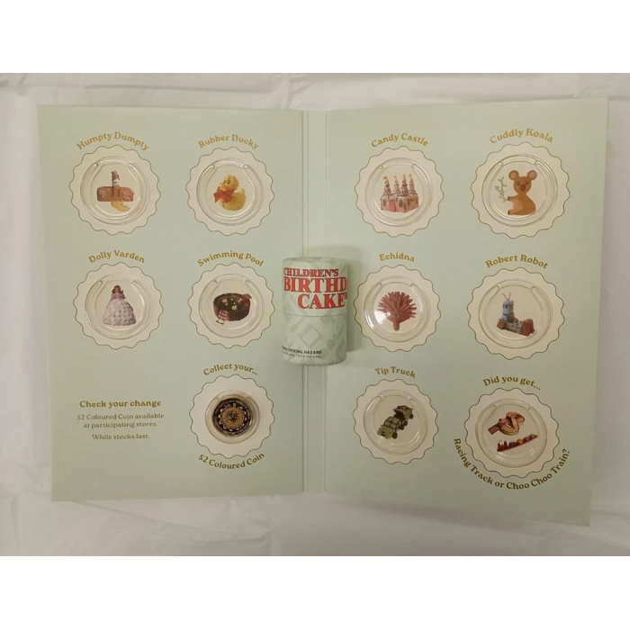 2025 Women's Weekly Birthday Cake 10x UNC $1 Folder & Coin Tube