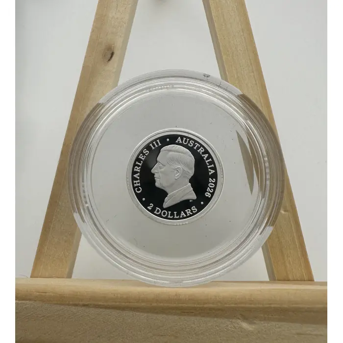 2026 $2 ‘C’ Mintmark Dawn Service Anzac Lest We Forget Silver Proof