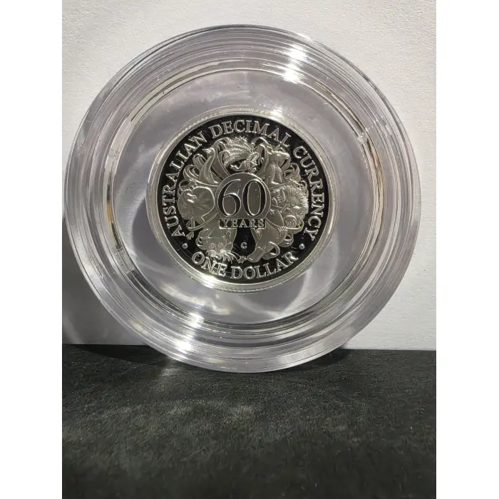 2026 'C' mintmark, 60th anniversary of Decimal Currency $1 silver proof coin 