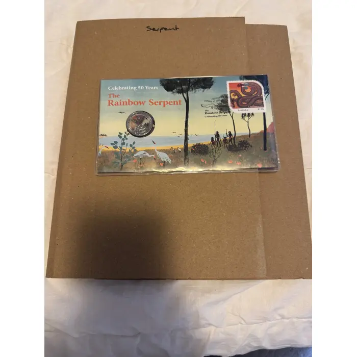  2025  RAINBOW SERPENT COLOURED  20c UNC COIN - SPECIAL EDITION BOOK plus PNC 