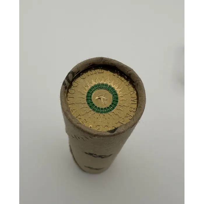 2014 $2 Remembrance Green Dove RAM Roll Uncirculated