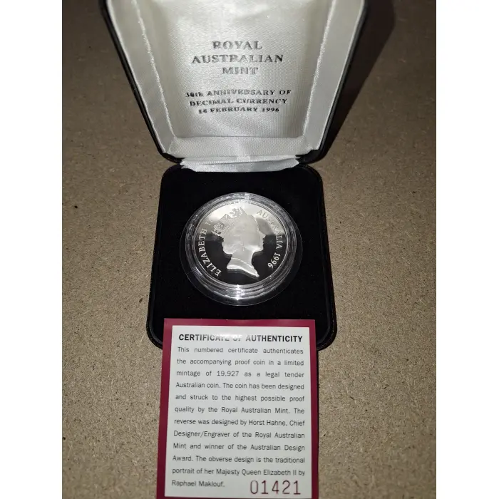 1996 $1 Proof - 30th Anniversary of Decimal Currency