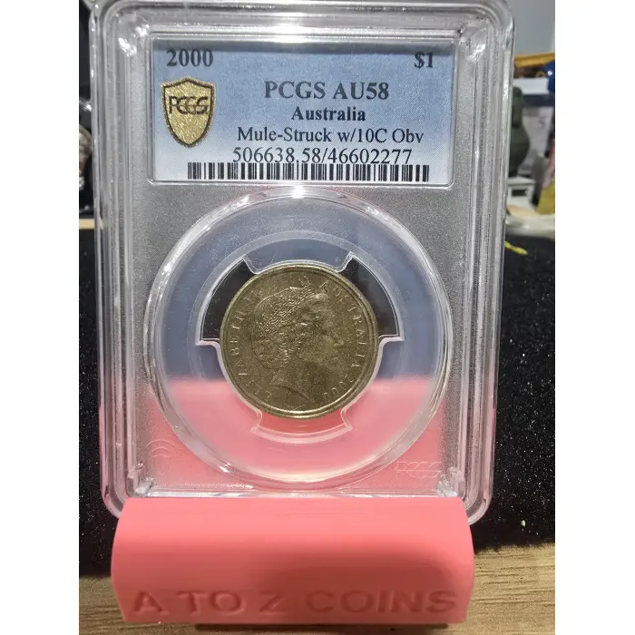 2000 One Dollar Ten Cent Mule PCGS AU58