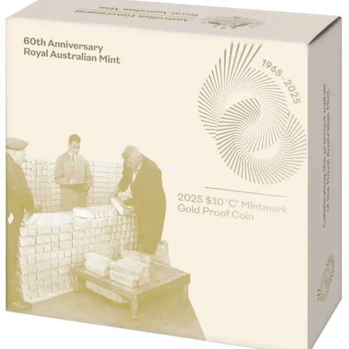 1/10 oz Gold 2025 RAM anniversary coin