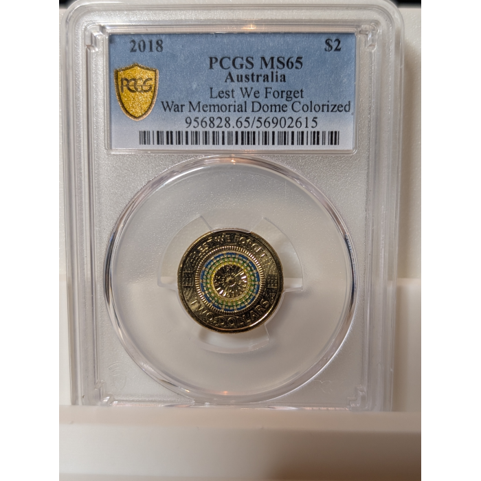 2017 $2 Lest We Forget Mosaic PCGS GRADED MS65  