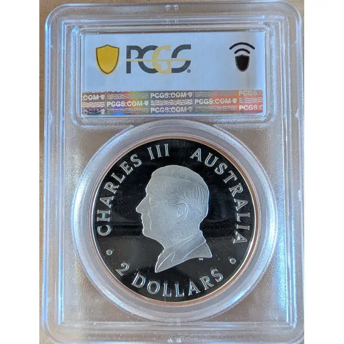 2025 $2 2oz Silver Wedge-Tailed Eagle PR70 (Rose Au  Gilt) P Mintmark #61287550