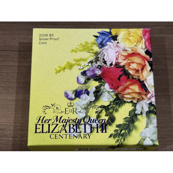 2026 $5 HM Queen Elizabeth I I Centenary Silver Proof Coin