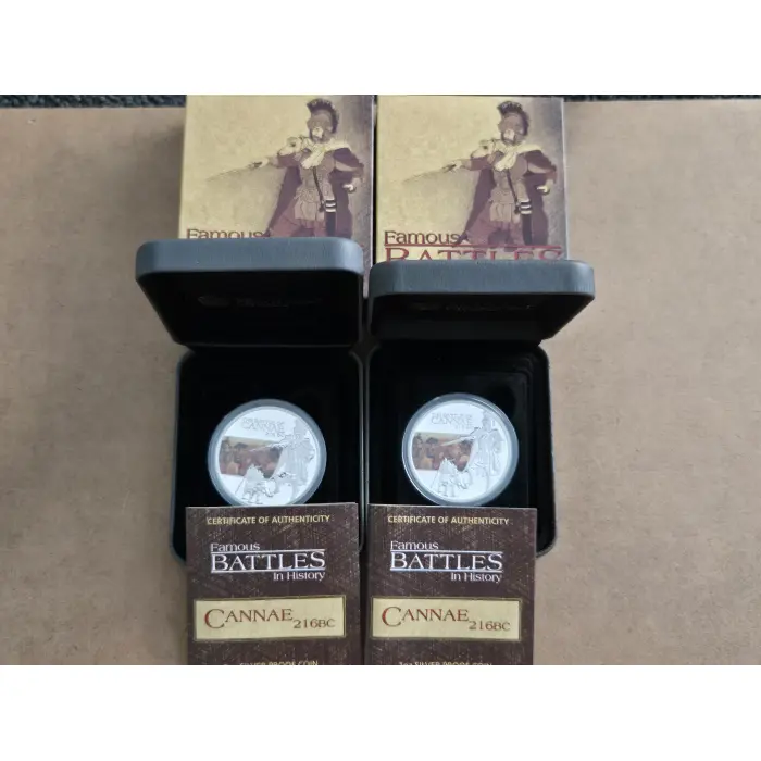2009 Famous Battles in History Cannae 1oz silver proof coin