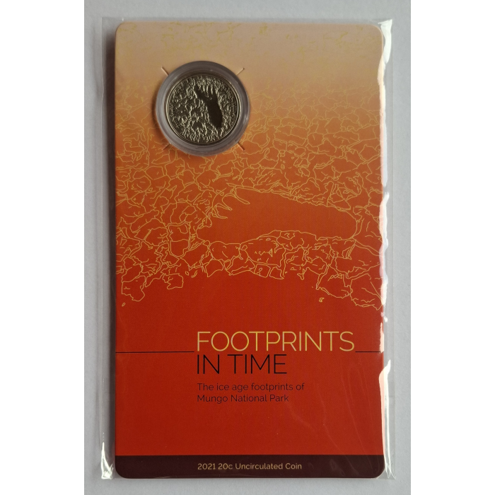 2021 20c Footprints In Time Carded Coin