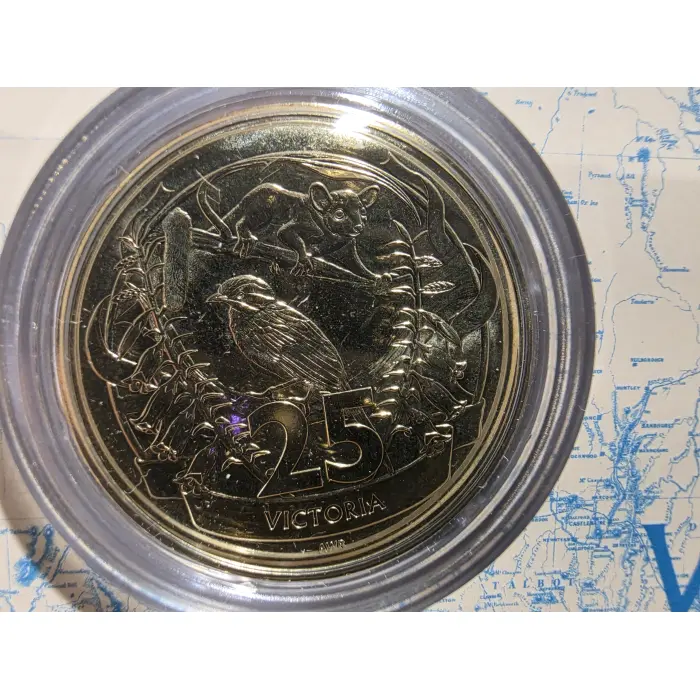 2026 125 years of Federation 25c coin on card NSW, QLD and VIC