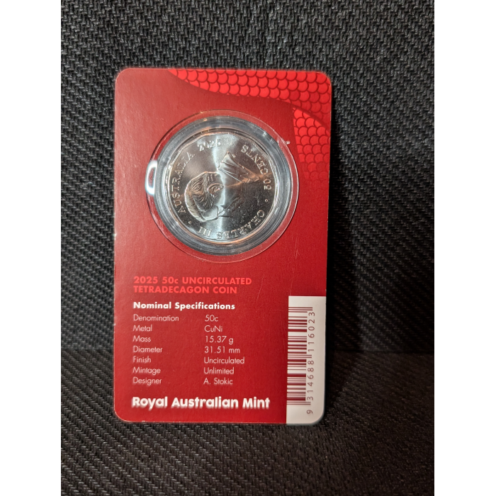 2025 Lunar year of the Snake 50c