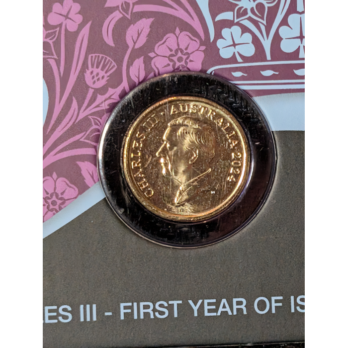 2024 $2 First Year Of Issue King Charles III Commemorative Carded Coin UNC