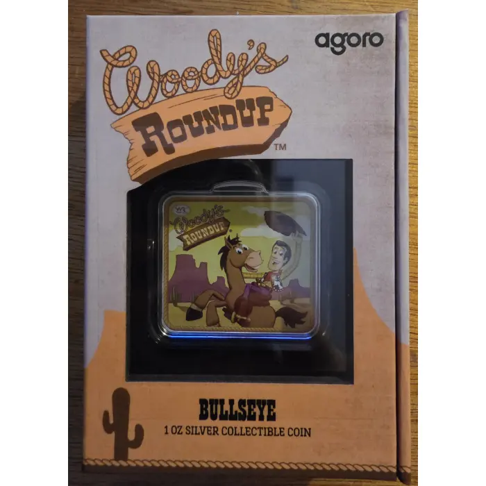 Disney Pixar Toy Story “Woody’s Roundup – Bullseye” 1oz Silver Coloured Coin