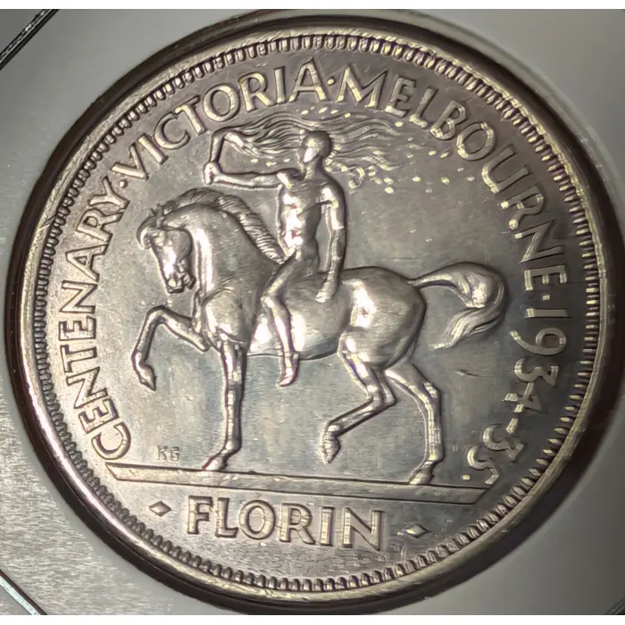 1934/35 Melbourne Centenary Florin