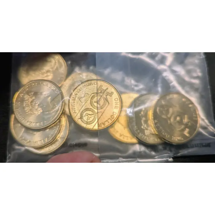2020 $1 dollar Qantas Centenary, RAM bag of 10