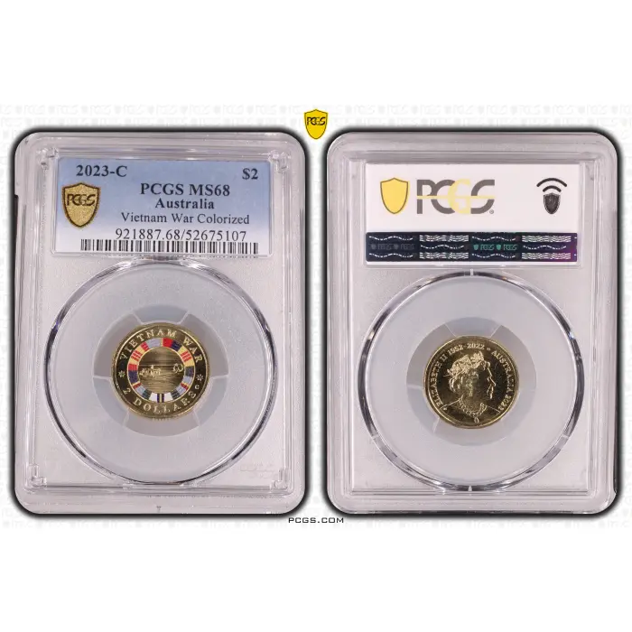 MS68 2023-C $2 VIETNAM WAR COLORIZED