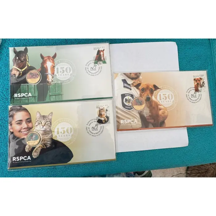 3 RSPCA PNC’s 1x cat 1x horse 1x dog