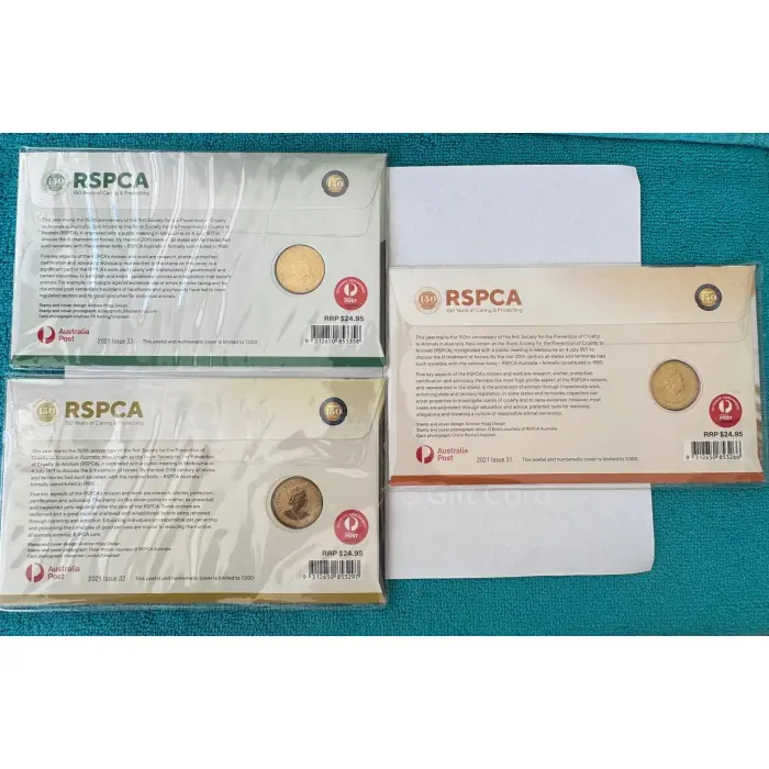 3 RSPCA PNC’s 1x cat 1x horse 1x dog