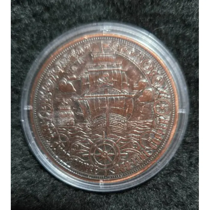 Copper Bullion - 1 oz fine .999 copper round.